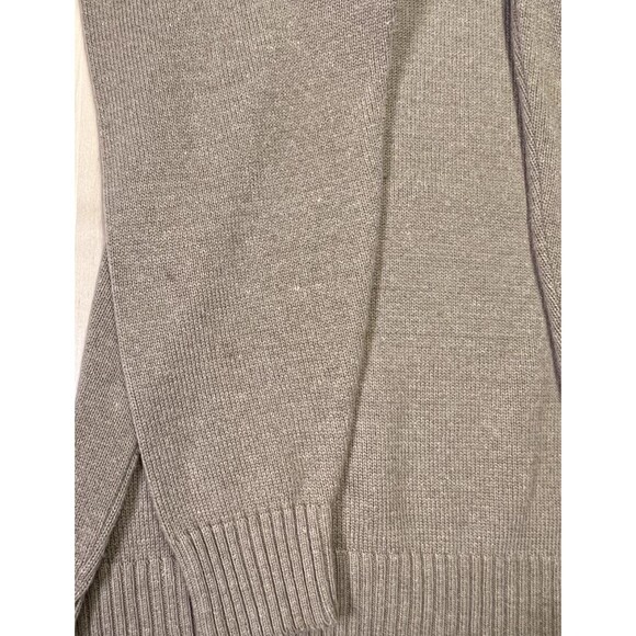 Oscar De La Renta Sweater Men Size Large 1/4 Zip Pullover Mock Neck Beige - Picture 8 of 11